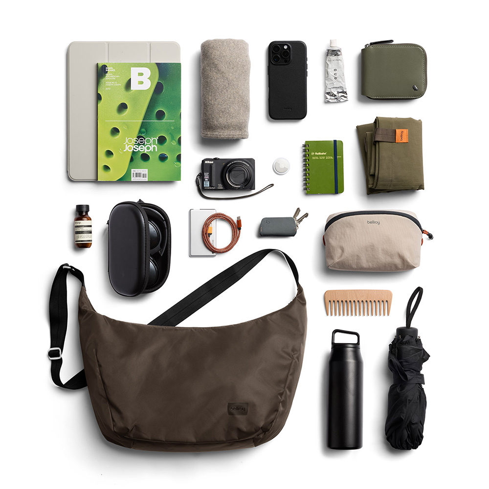 Bellroy Laneway Crescent Bag 12L 大型月亮包 側背包 斜背包 男包 女包 送禮 禮物 推薦(自然岩灰BOAC-RVR-238, , large