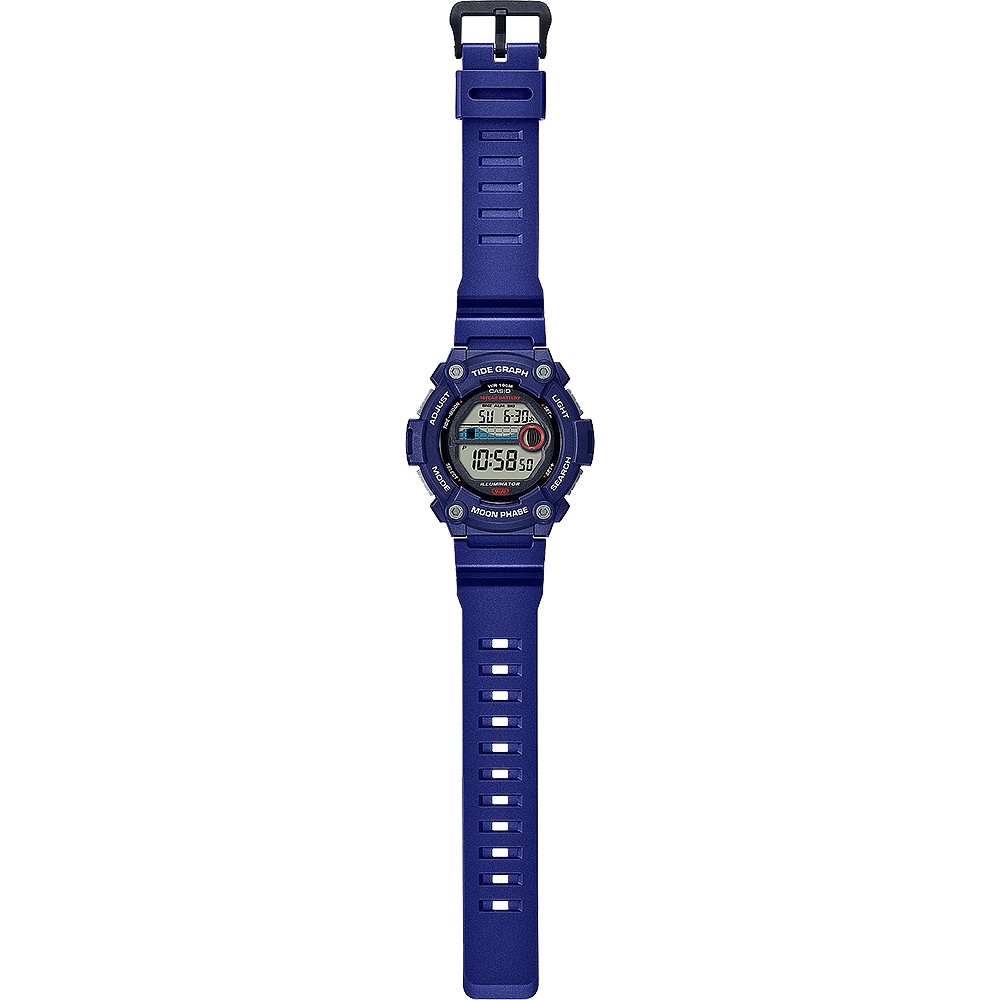 CASIO 卡西歐 10年電力 水上運動計時手錶-藍 WS-1300H-2AV, , large