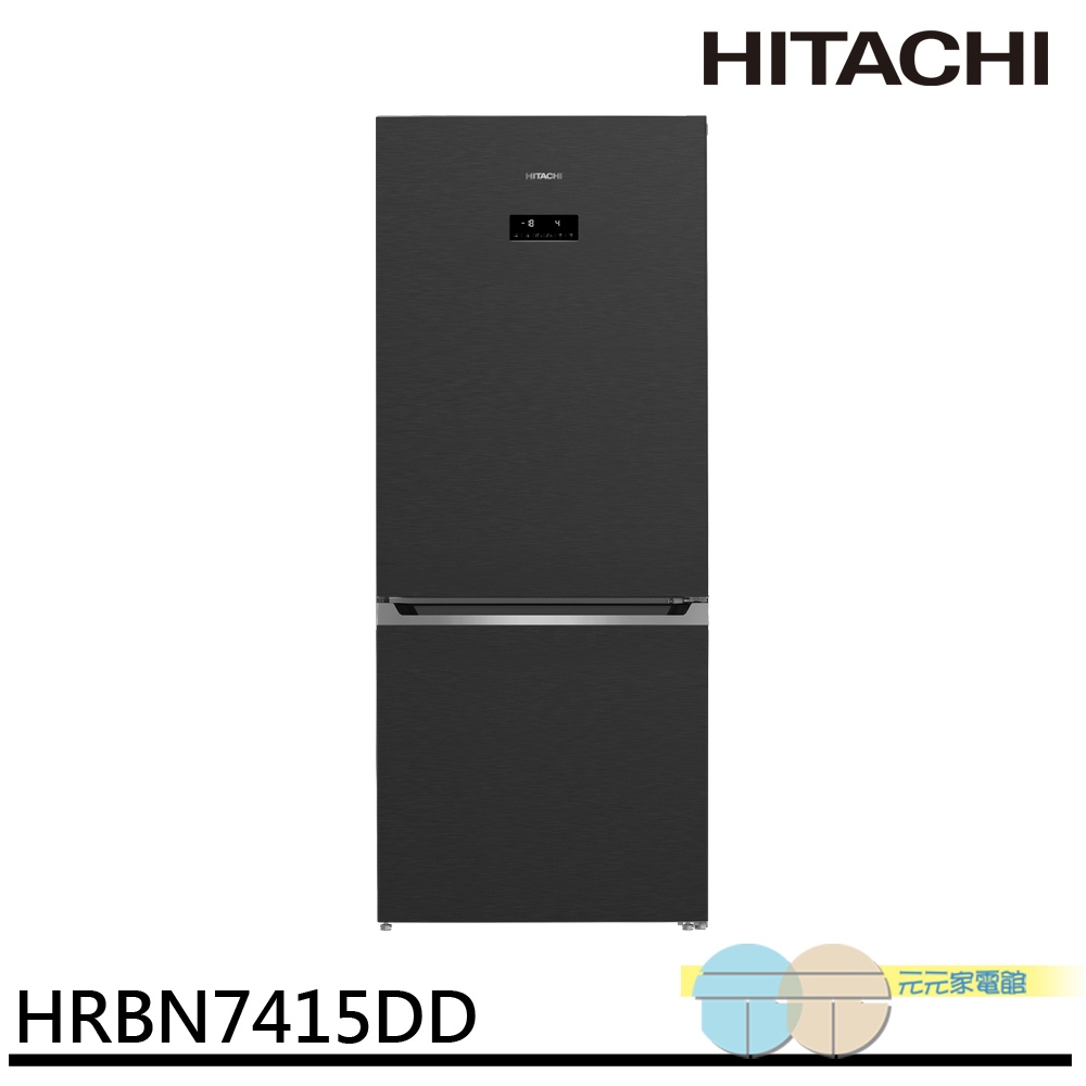 HITACHI 日立 396L 上冷藏下冷凍 變頻二門冰箱 HRBN7415DDXTW, , large