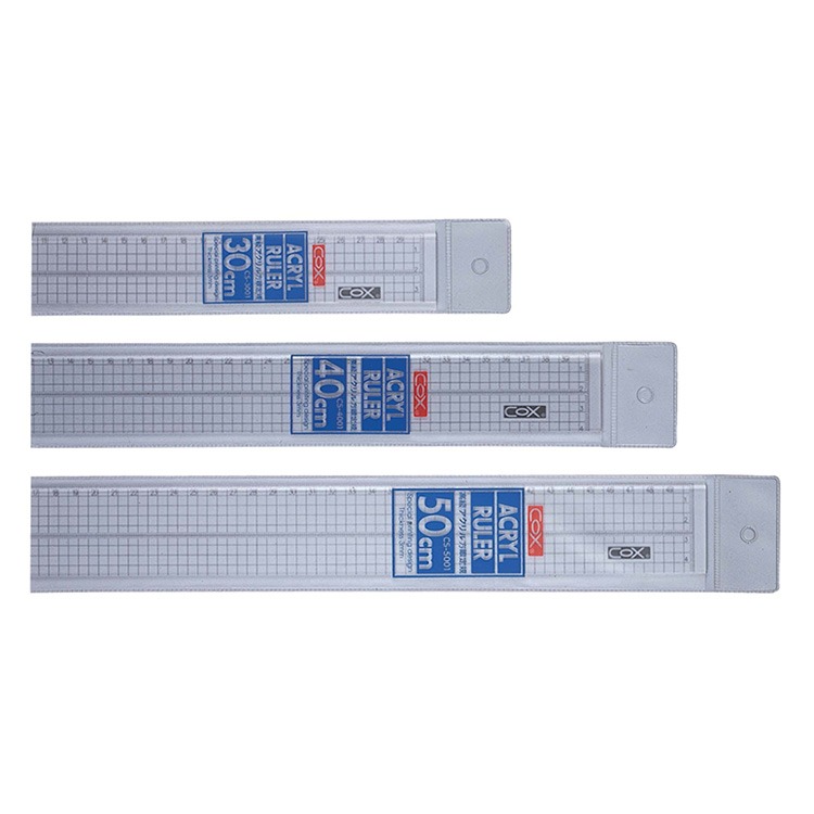 【COX 三燕】50公分 方眼 壓克力 直尺 /支 CS-5001, , large