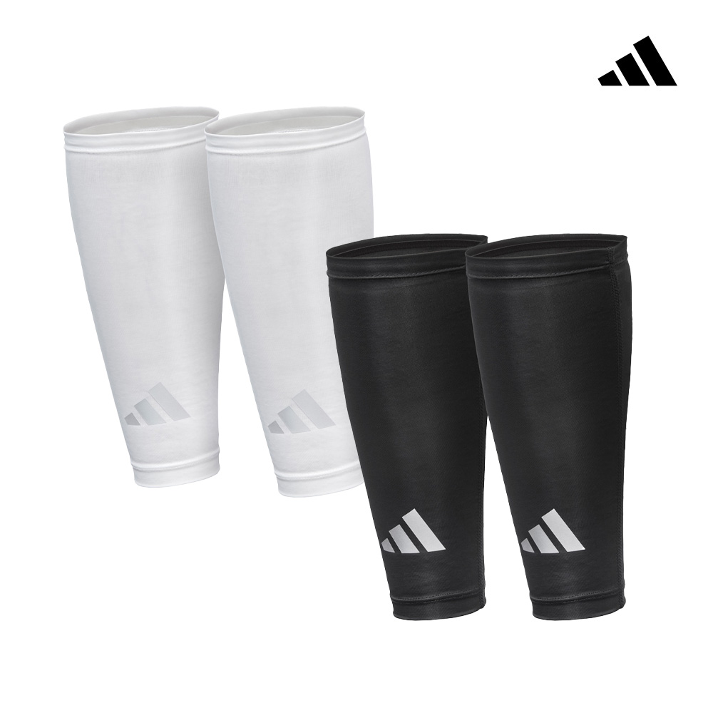 adidas 愛迪達 吸濕排汗壓縮小腿套 (黑/白), , large