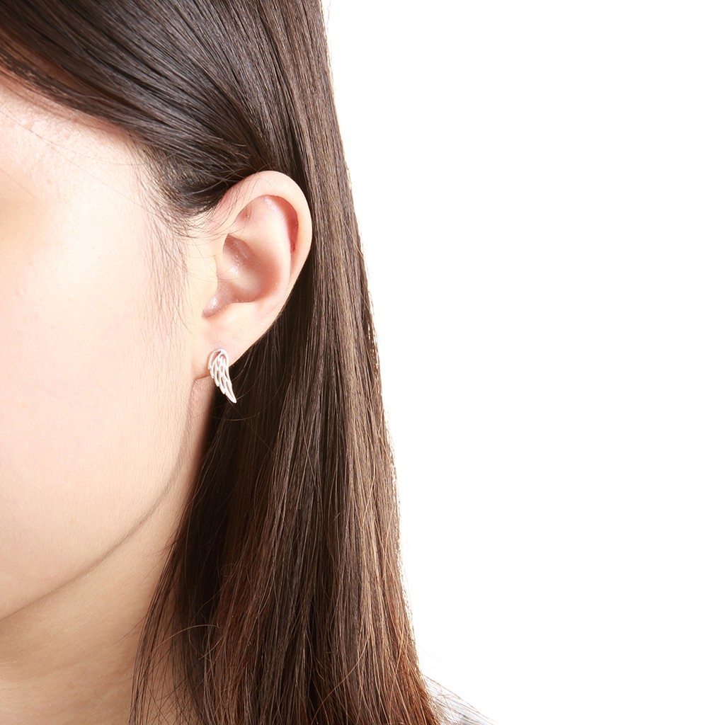 【Angel & Me】Dream Angel Wing s925 sterling silver earrings Birthday gift, , large