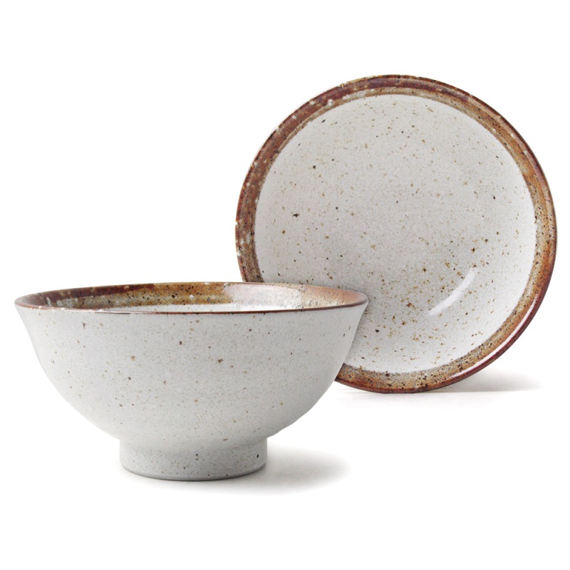 [豐名日本餐具] 5.0和井 茶色邊 / H130-5WW, , large