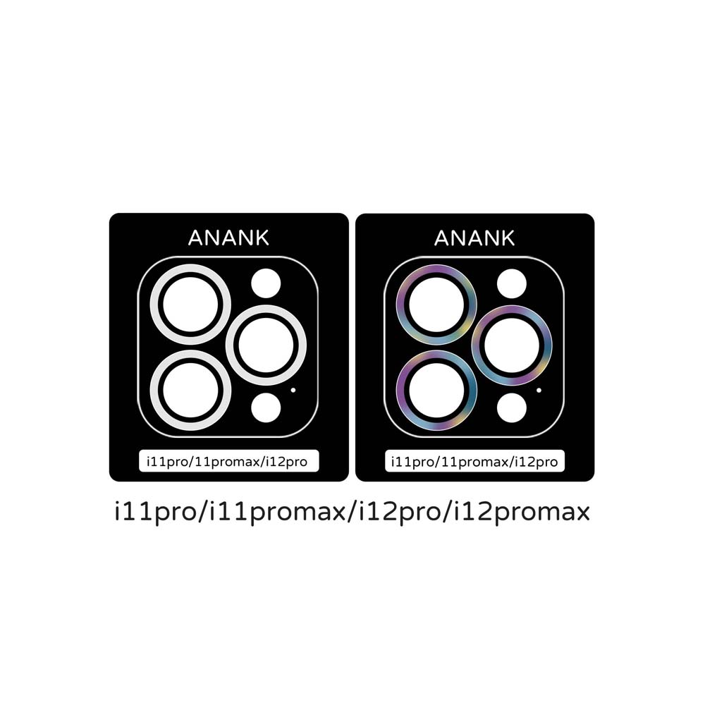 【山水之寶】iPhone 11pro/11promax/12pro/12promax鏡頭貼ANANK鈦金屬框旭硝子玻璃鏡頭貼, , large
