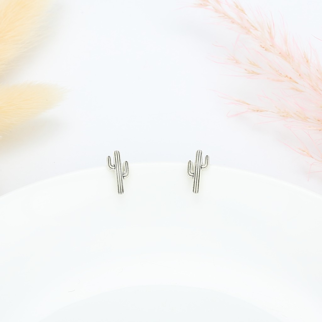 【Angel & Me】Cactus s925 sterling silver Post earrings Valentine Day gift, , large