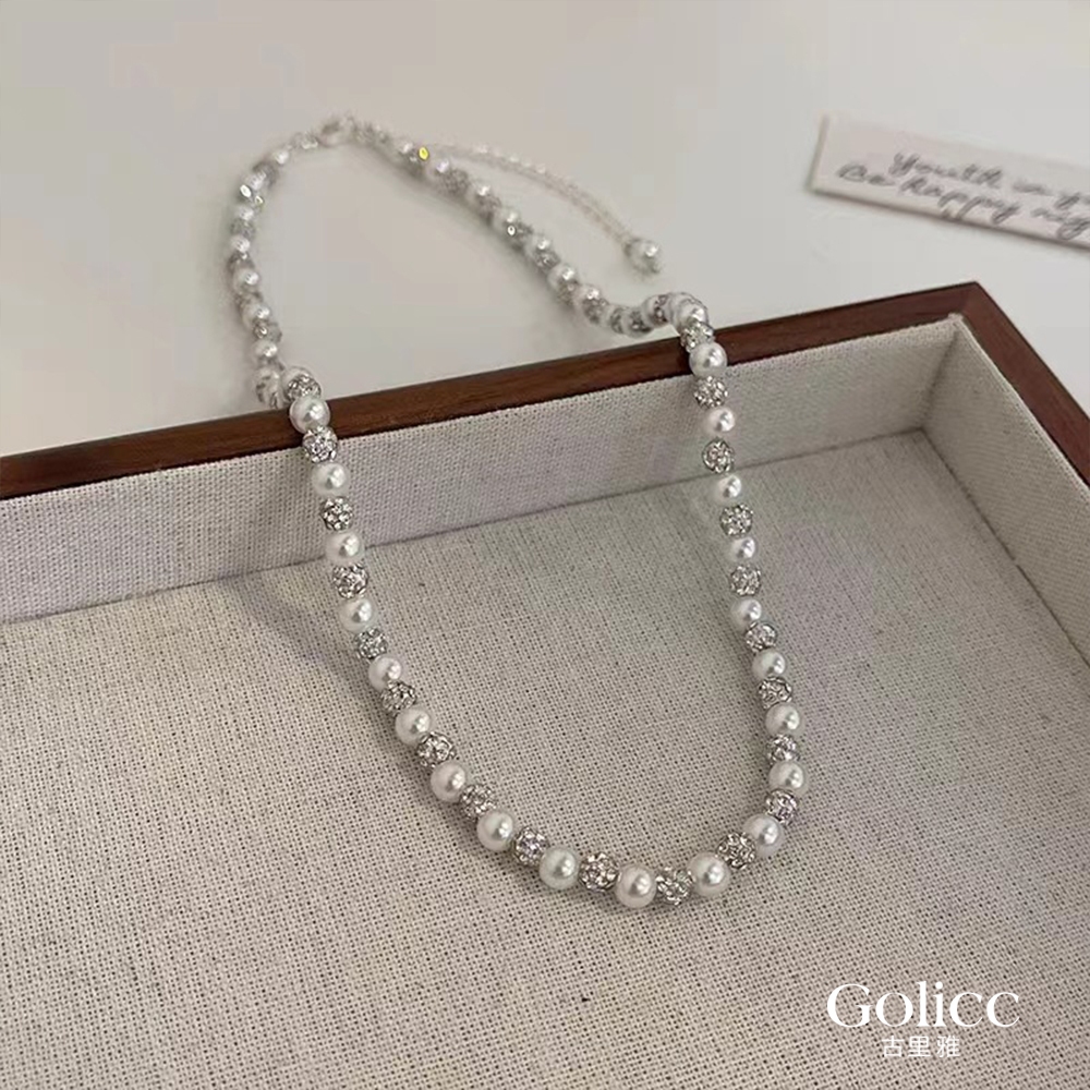 【Gulicc】古莉可 項鍊 閃耀星河轉運珍珠鎖骨鍊, , large