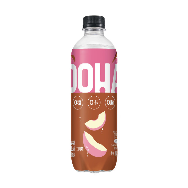 OOHA氣泡飲水蜜桃烏龍茶口味500ml, , large