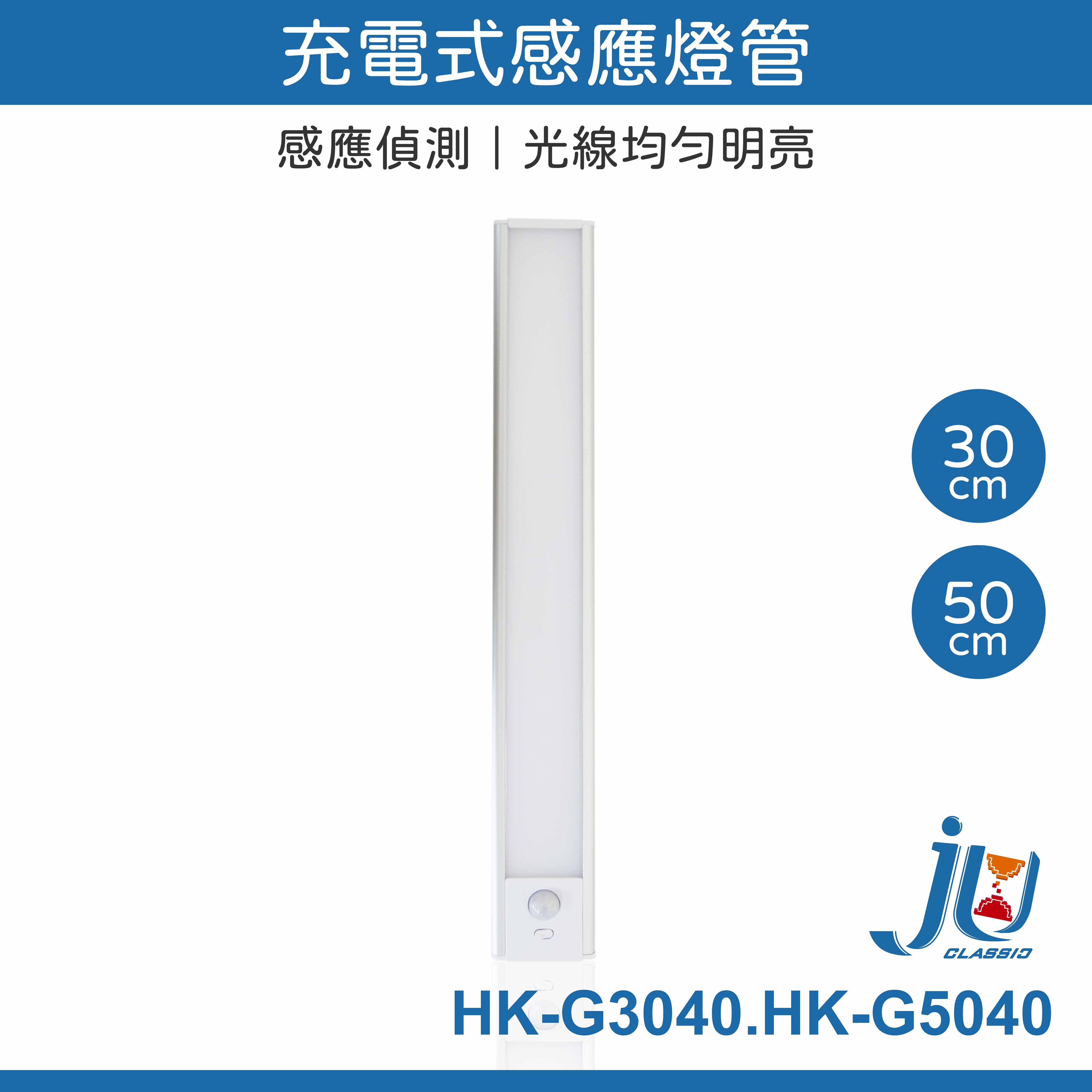 鉅玉經典｜充電式感應燈管 三段光源 磁吸式 USB充電 人體感應 衣櫃燈 LED感應 走廊燈 節能燈 走道燈 HK-G5040, , large