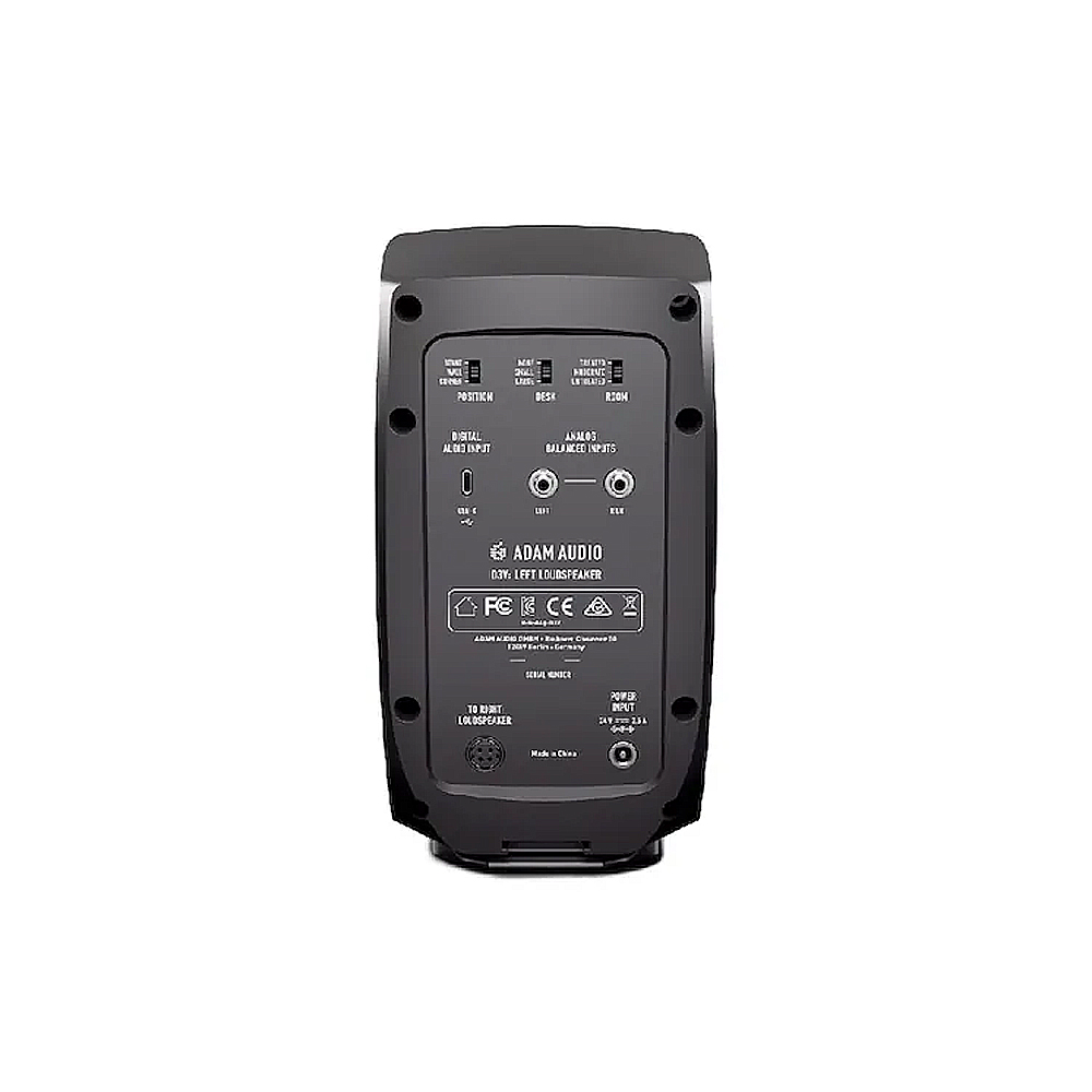 ADAM D3V 3.5 吋監聽喇叭(一對) 白【敦煌樂器】, , large