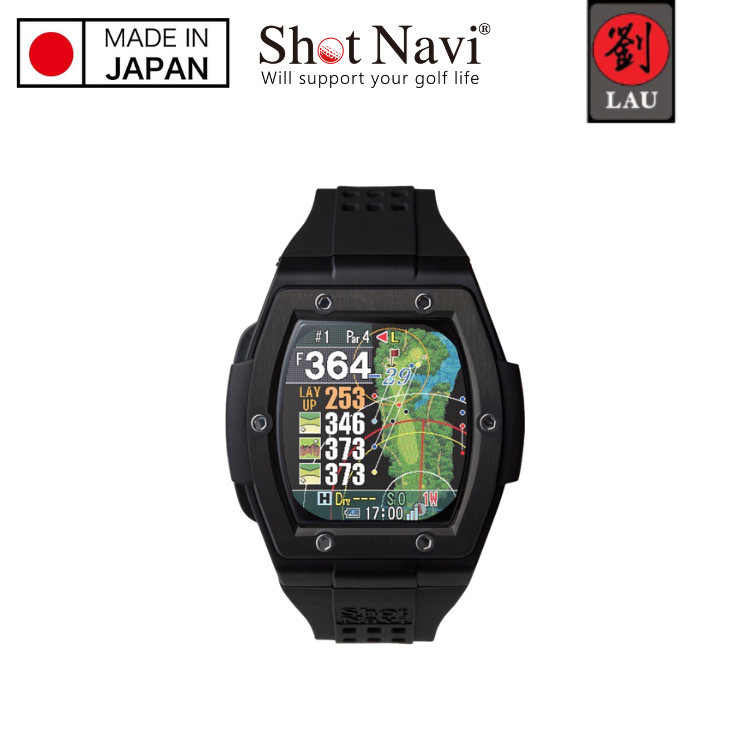 [劉氏國際]【日本製】Shot Navi Crest II Touch 高爾夫GPS定位手錶(黑), , large