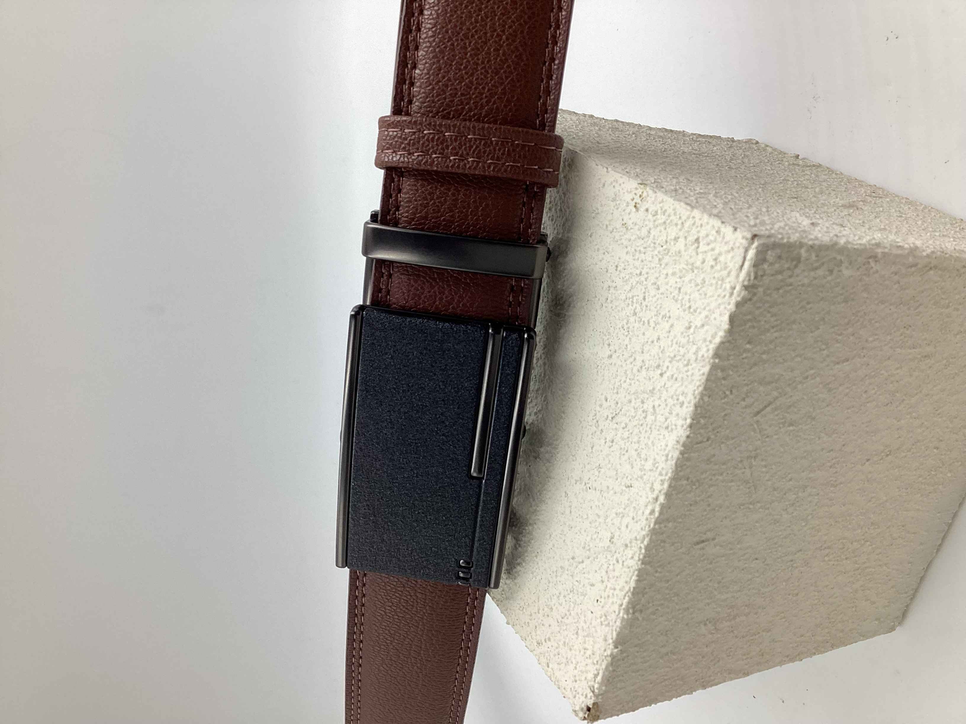 [峻成有限公司] R.Q.POLO 男用自動扣皮帶 CCRG-32MM1 黑色, , large