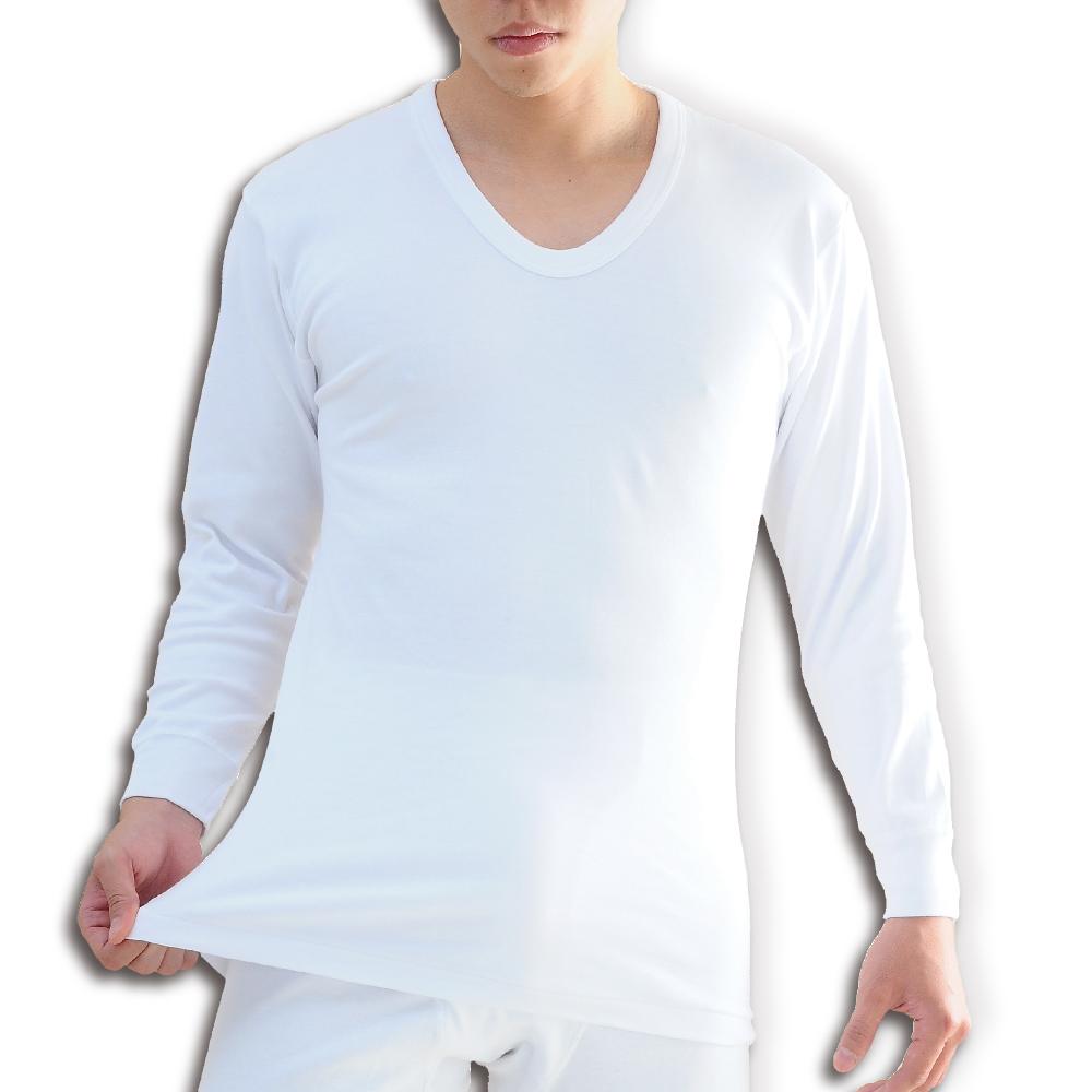 【PROMAN豪門】暖棉長袖V領男保暖衛生衣M760-白M, , large