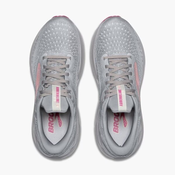 Brooks Adrenaline Gts 24 女 慢跑鞋 運動鞋 寬楦 避震緩衝 灰粉 [1204262E019], , large