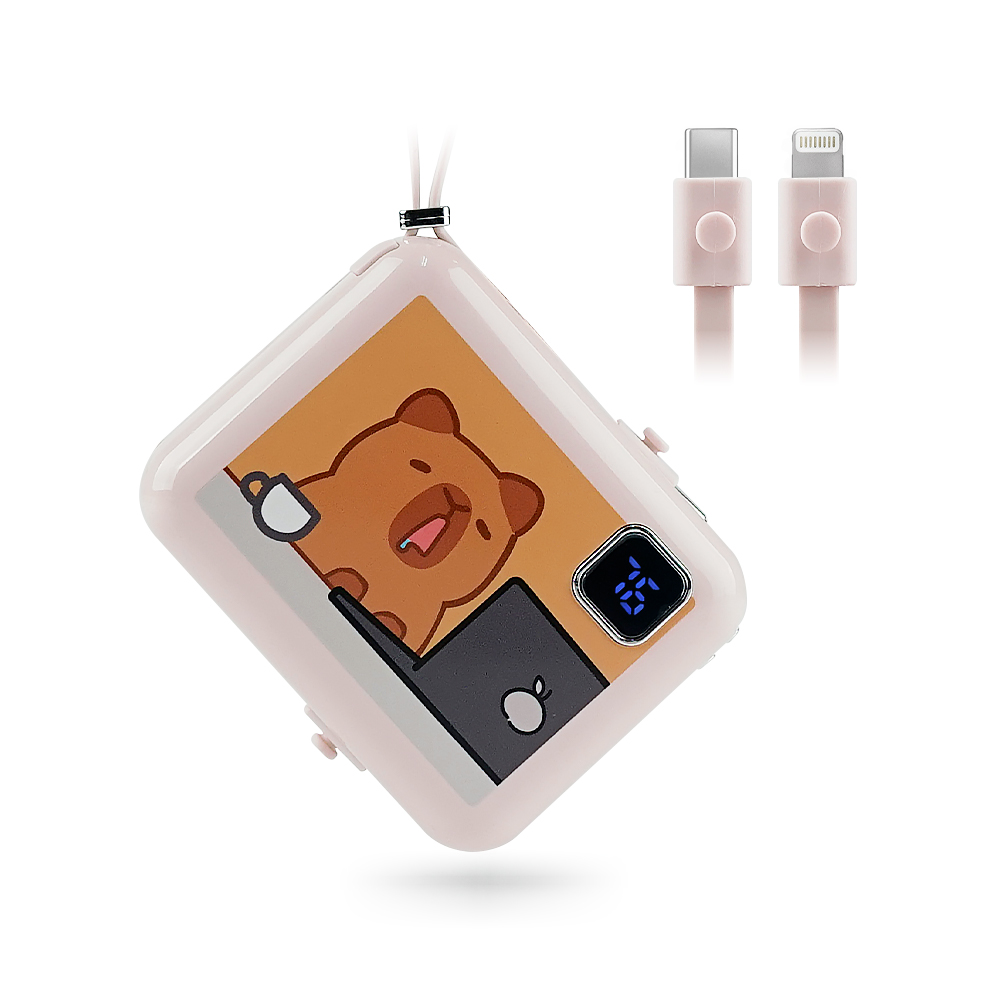 [RONEVER] MINI快充行動電源-10000mAh D04-1 瞌睡豚, , large