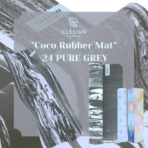 [CLESIGN] Ultra Anti-Slip Stability Coco Rubber Mat - Pure GREY, , large