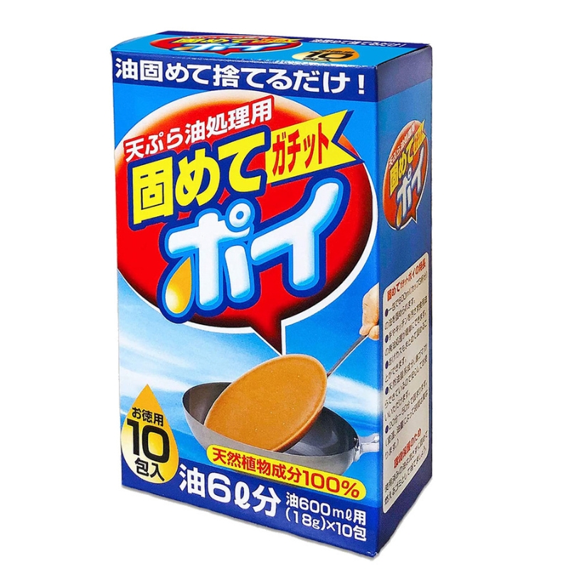 〔本野有限公司〕日本製獅子化學廢油處理凝固劑(18G*10包) -2入, , large
