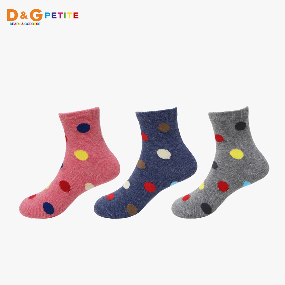 【D&G】圓點3/4童襪-D386.D387 短襪, , large