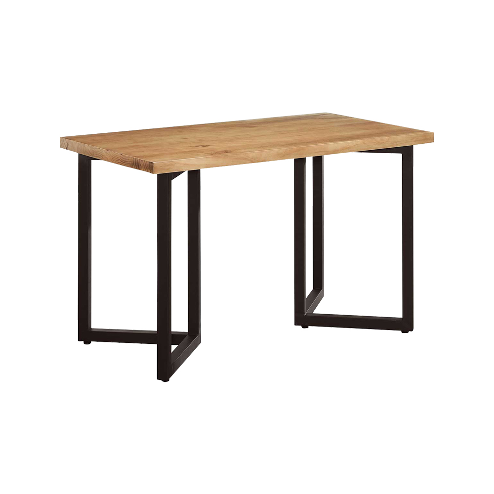 【BODEN】莫尼4尺工業風實木餐桌/工作桌/休閒桌, , large