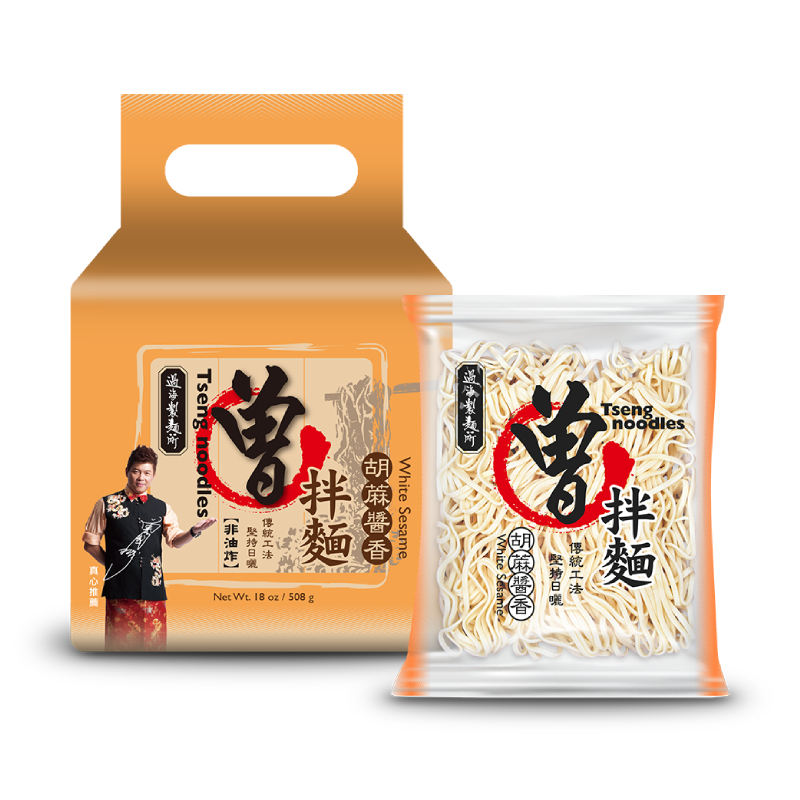 曾拌麵-胡麻醬香127g x4, , large