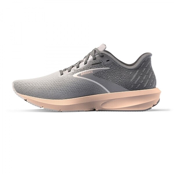 Brooks Launch 10 女 慢跑鞋 發射系列 競速跑鞋 推進加速 灰橘 [1203981B179], , large