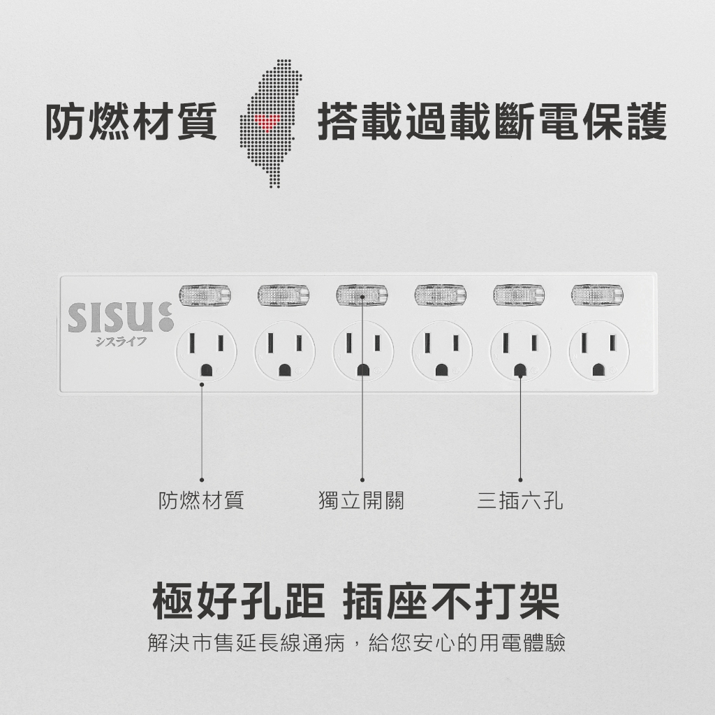 【福利品】極簡白延長線｜多款式任選｜1.8M｜功能正常｜外觀小瑕疵｜台灣製造, , large