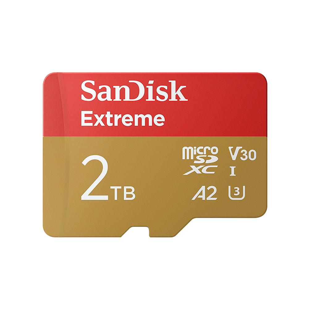 SanDisk Extreme 2TB A2 V30 UHS-I U3 microSDXC, , large