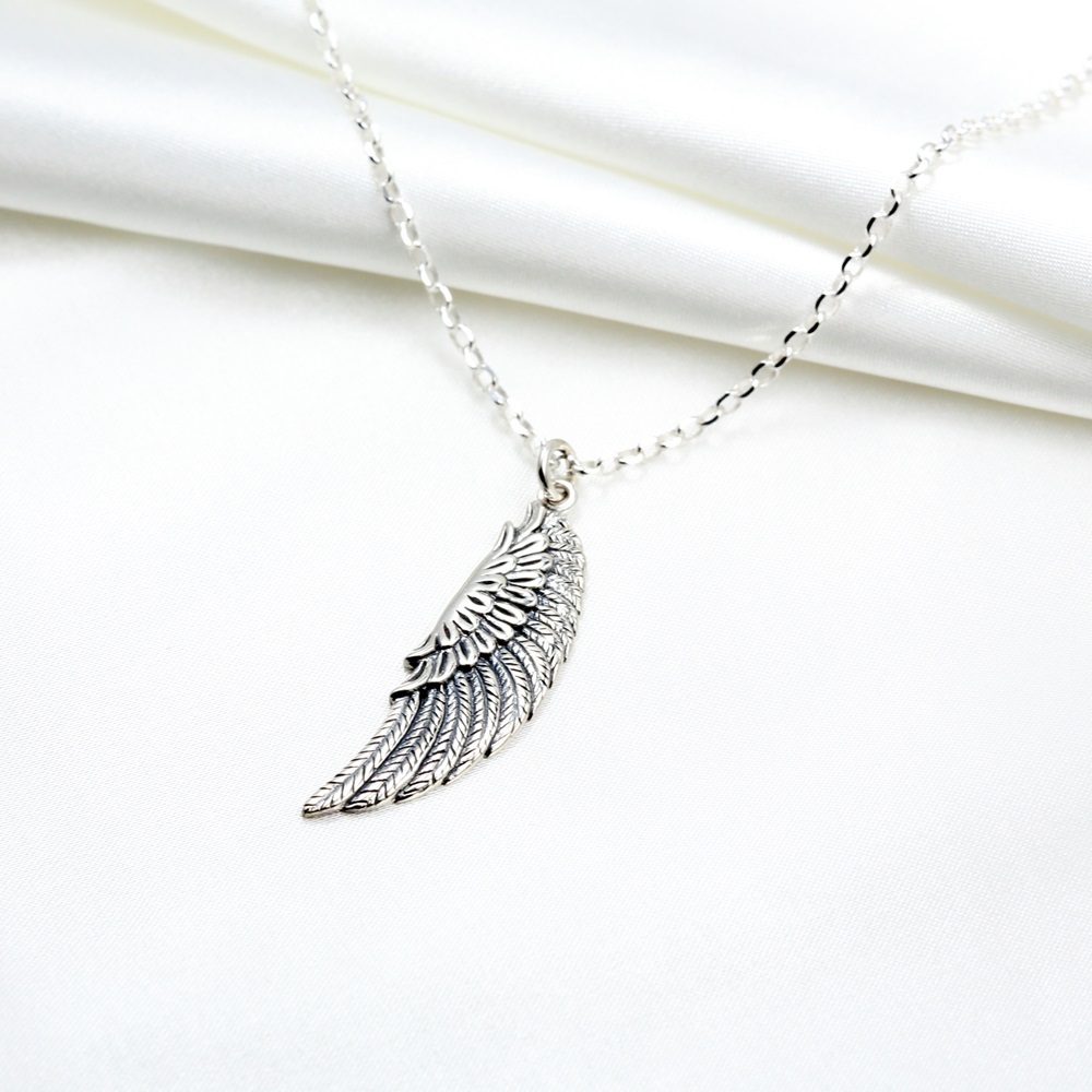 【Angel & Me】Eagle Wing s925 sterling silver necklace Valentine Day birthday gift, , large