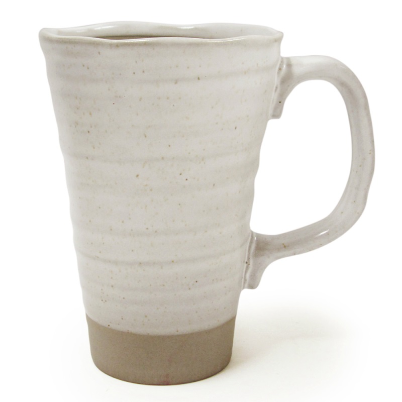 [豐名日本餐具] 5.0"啤酒杯 粉引半點波 / C05MG0-4-2, , large