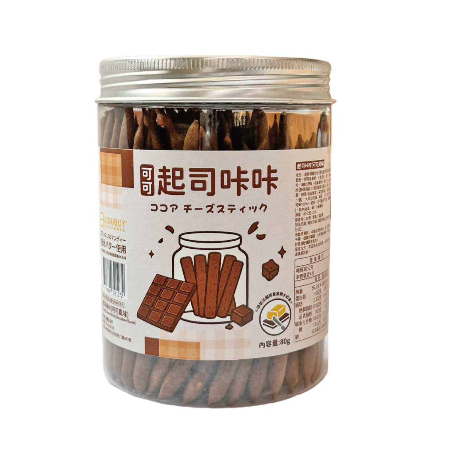 【劉霸】起司咔咔｜特濃起司棒 (原味/可可/黑椒/香蒜) 各3箱, , large