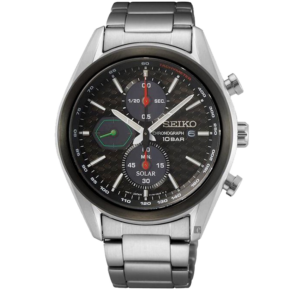 SEIKO 精工 CS 喬治亞羅設計 計時手錶-41mm V176-0BH0D(SSC803P1), , large