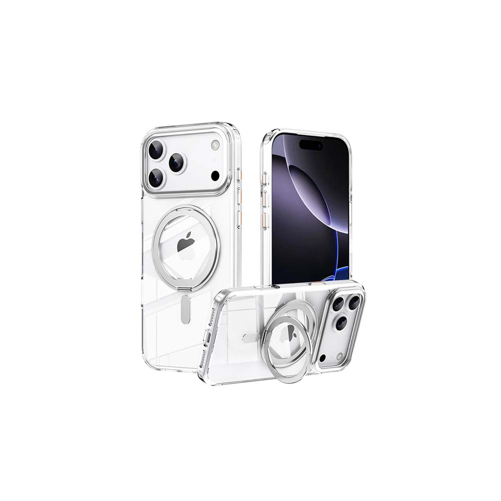 【山水之寶】iPhone 17/17Air/17pro/17promax手機殼 360旋轉磁吸支架防摔殼 無線充電, , large
