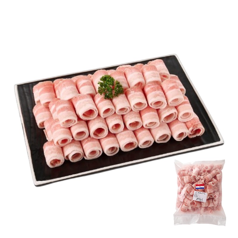 Paraguayan pork belly hotpot slices, , large