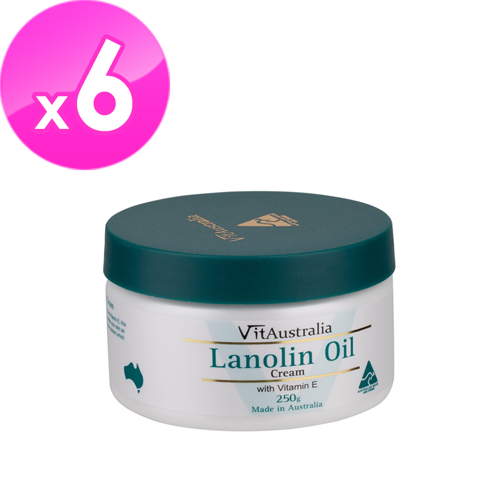 Natures Care VitAustralia 綿羊油滋潤霜含維他命E(6入組 250g/罐), , large