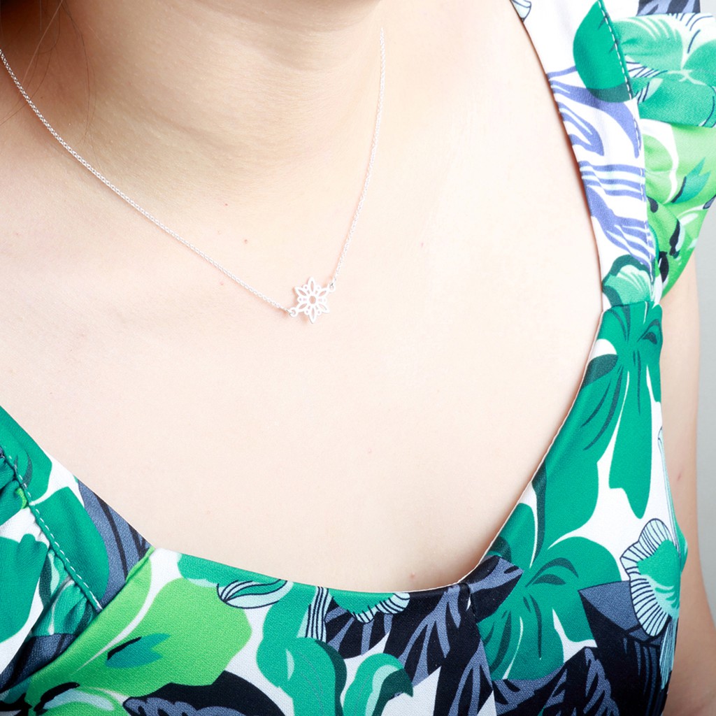 【Angel & Me】Winter Snowflake snow s925 sterling silver necklace gift, , large