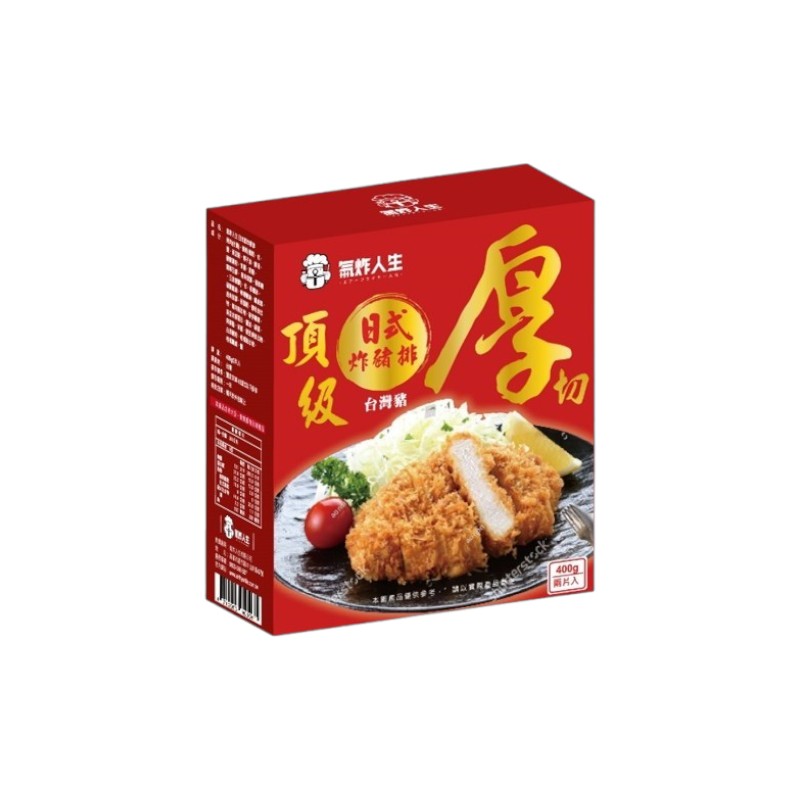 冷凍頂級厚切日式炸豬排400g, , large