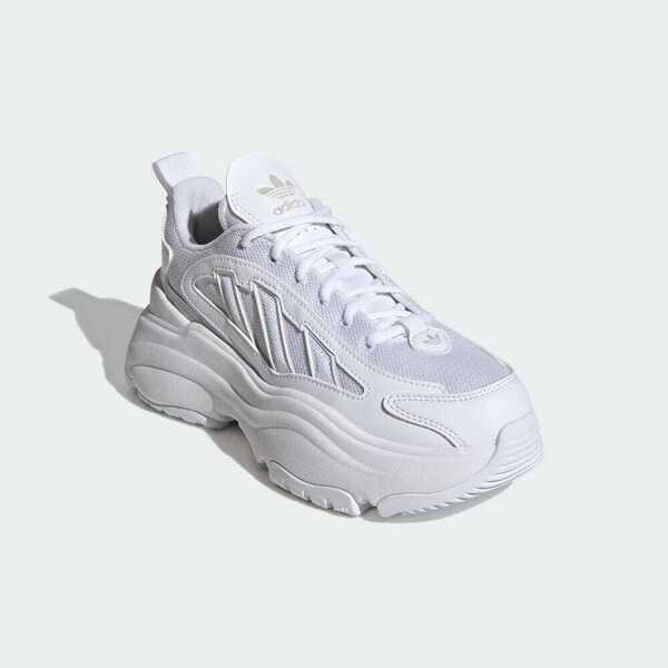 Kixpress-Adidas Ozgaia W 女 休閒鞋 運動 經典 復古 三葉草 厚底 老爹鞋 百搭 舒適 白 [IG6047], , large