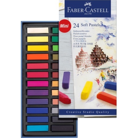 Faber-Castell輝柏創意工坊軟性粉彩條-24色(128224), , large