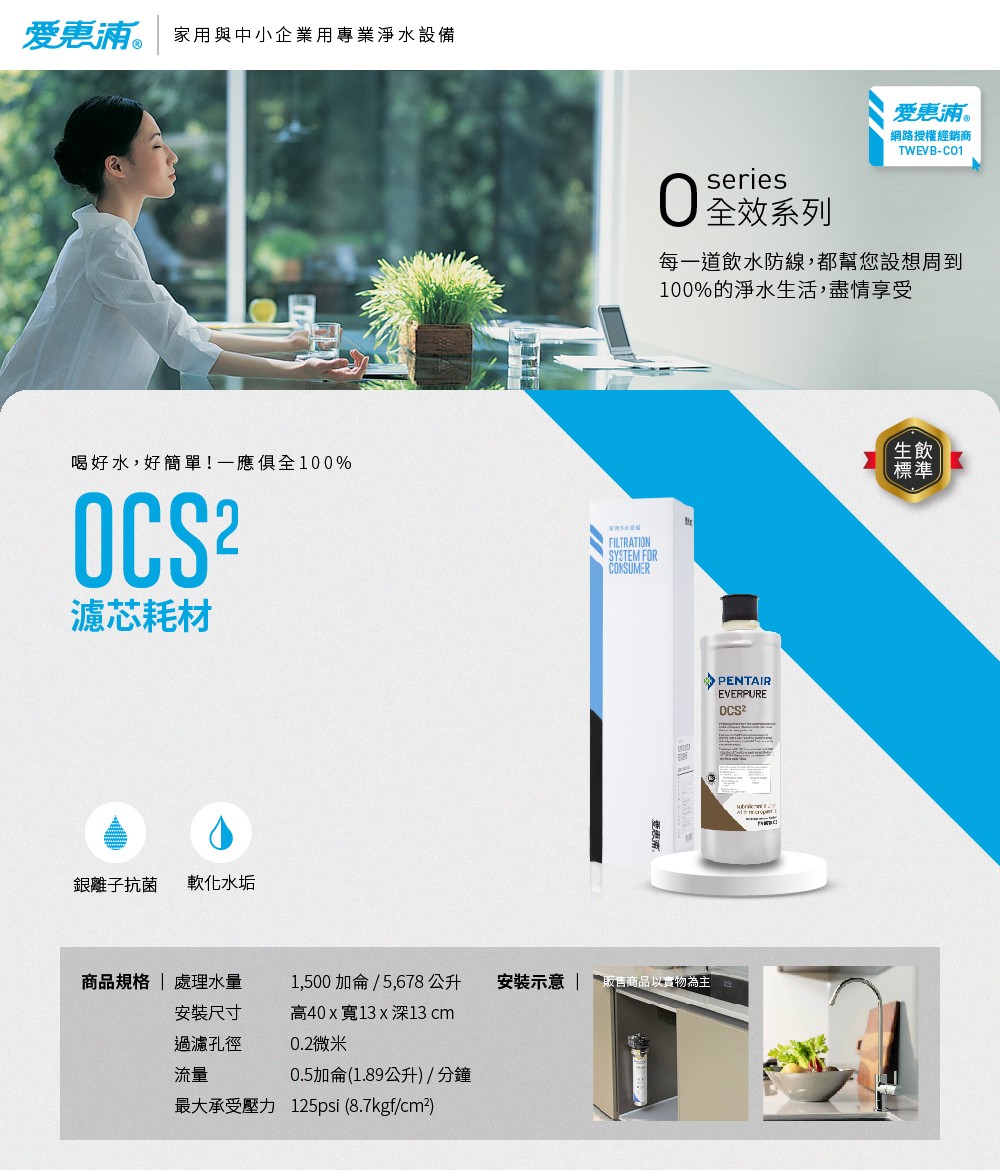 【愛惠浦】OCS2活性碳濾芯(DIY更換), , large