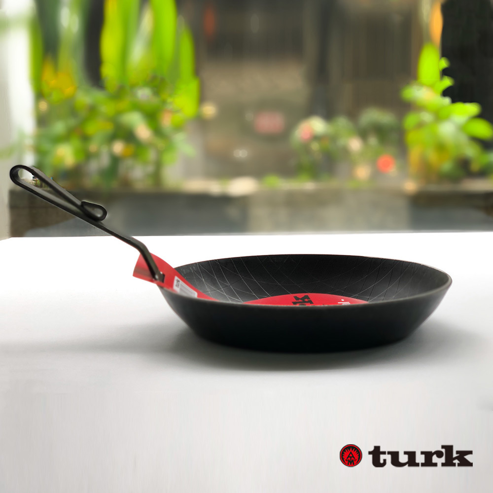 【德國turk土克鐵鍋】熱鍛斜紋 短柄(深鍋)平底鍋 30cm 鐵鍋65330, , large
