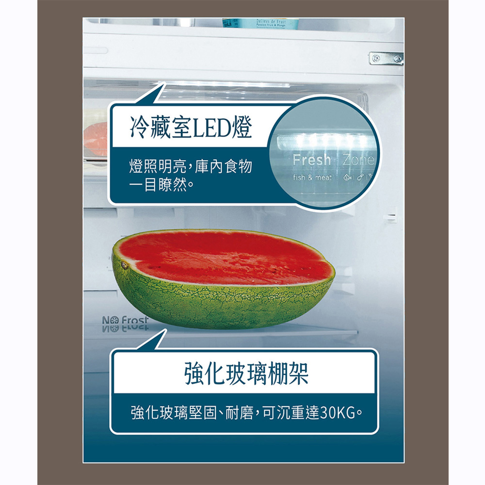 SANLUX 台灣三洋 360公升雙門變頻冰箱 SR-V363BG, , large