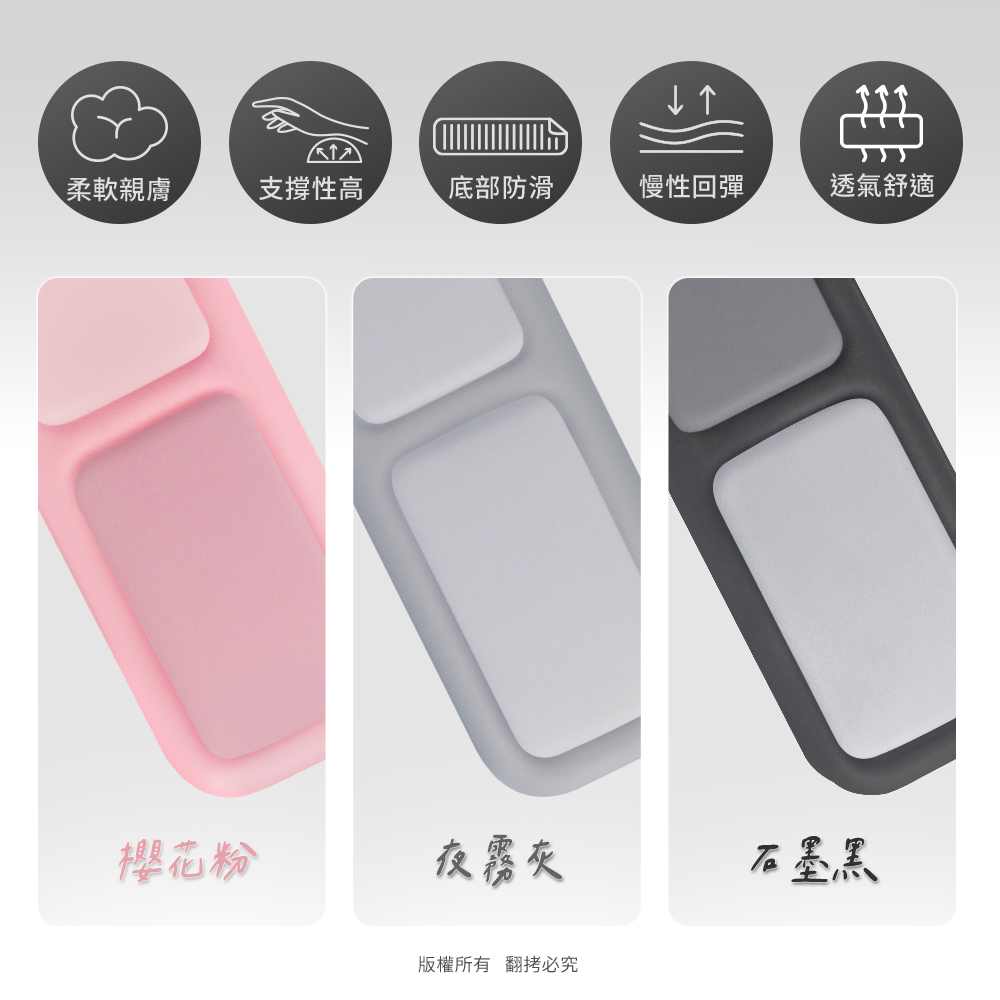 aibo 彈記憶棉 舒壓鍵盤手托護腕墊(MA-60), , large