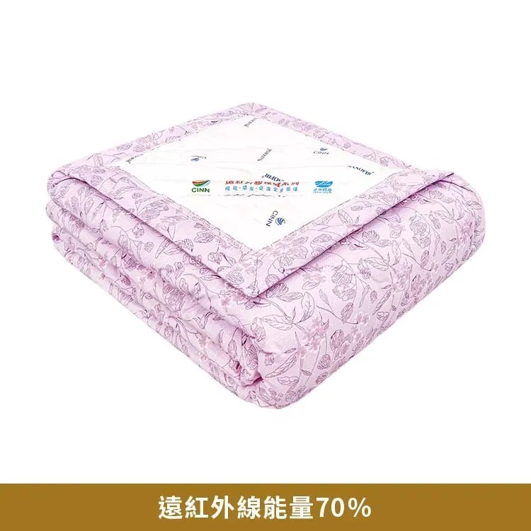 [CINN] Nano Far‑Infrared Lilac Floral Cooling Quilt &ndash; Summer Edition｜5 &times; 6 ft, , large