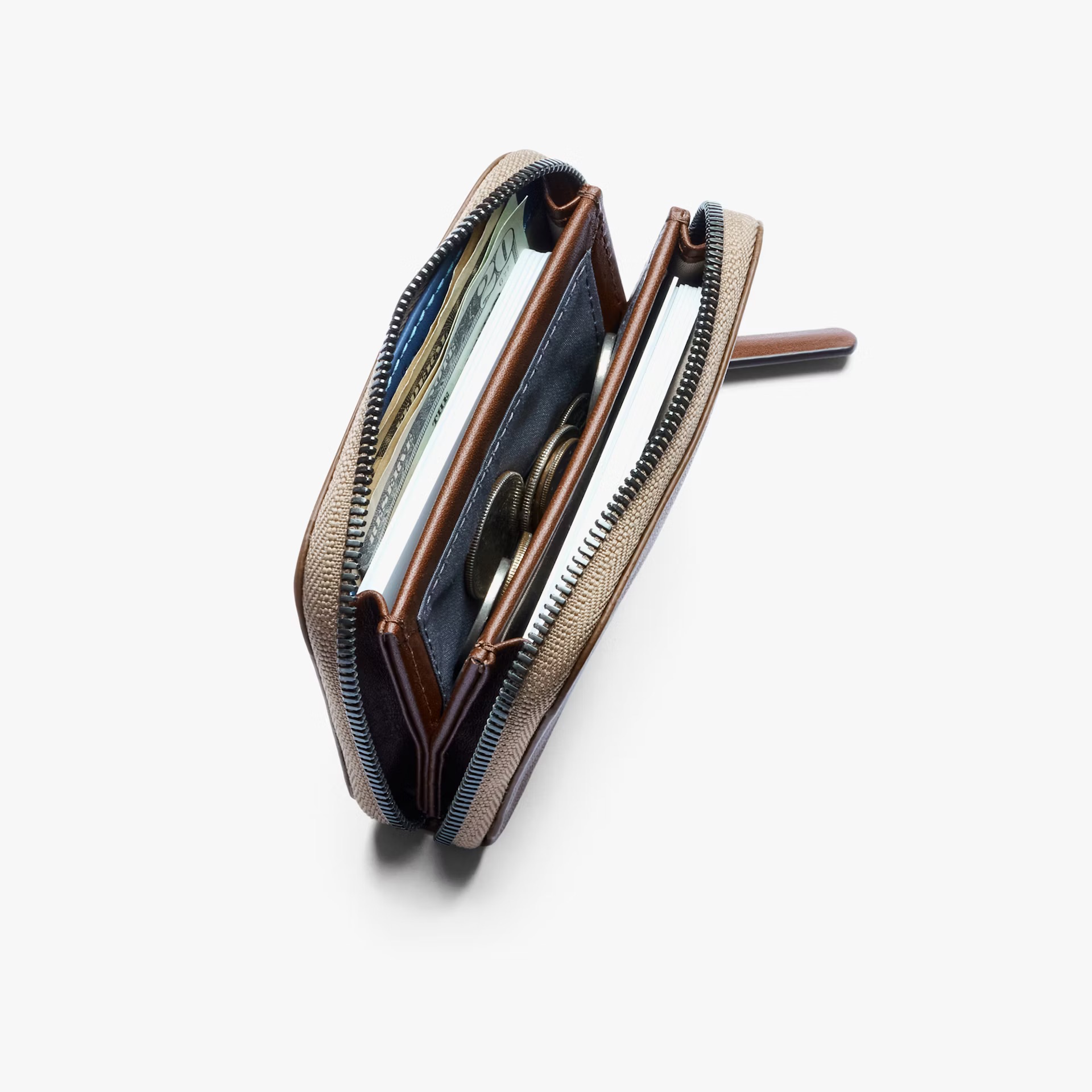 Bellroy Folio Mini 小錢包 卡片收納包 拉鍊包 零錢包 優質皮革(可可色）-WFMA, , large