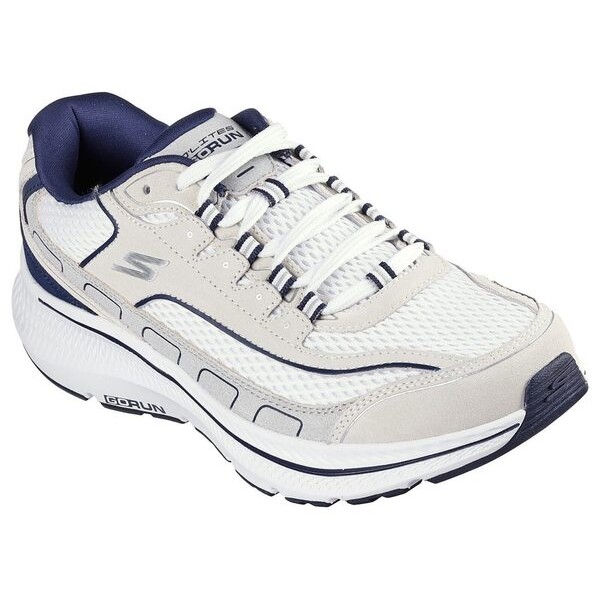 Skechers Go Run Consistent 2.0 男 慢跑鞋 緩衝 彈力 米 深藍 [220870WNV], , large