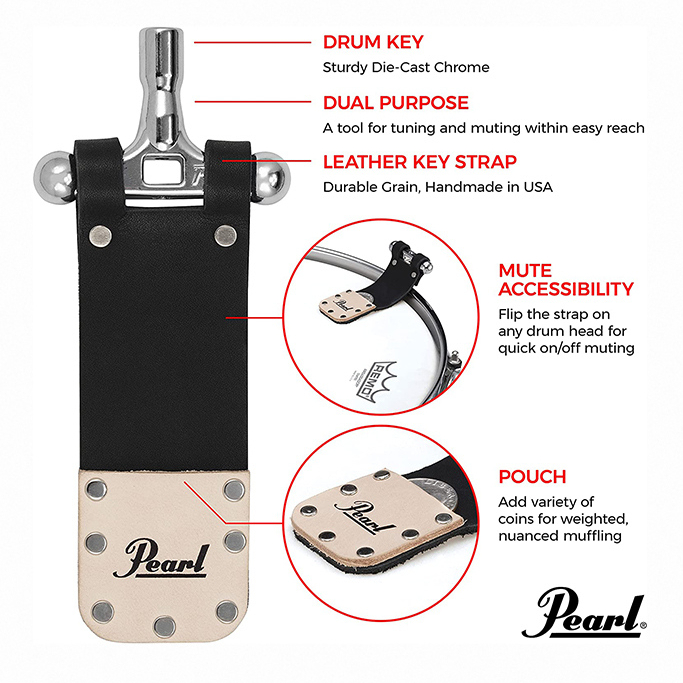 Pearl Flip Mute Drum Key 靜音雙用鼓鎖【敦煌樂器】, , large