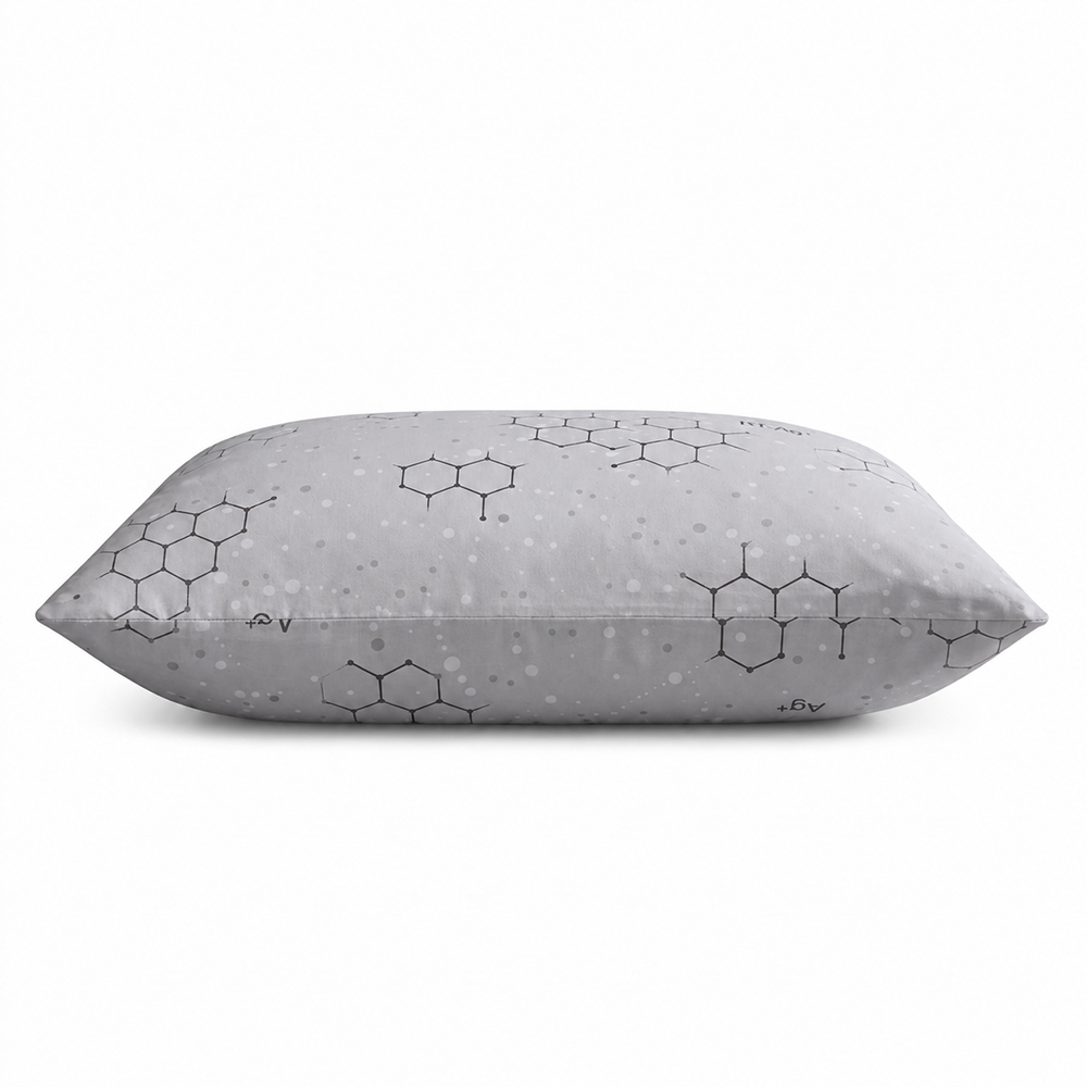 【Moonulune 柔月家居】台灣製雙效科技石墨烯銀離子Ag+可機洗透氣水洗枕(枕頭/纖維枕/透氣枕), , large