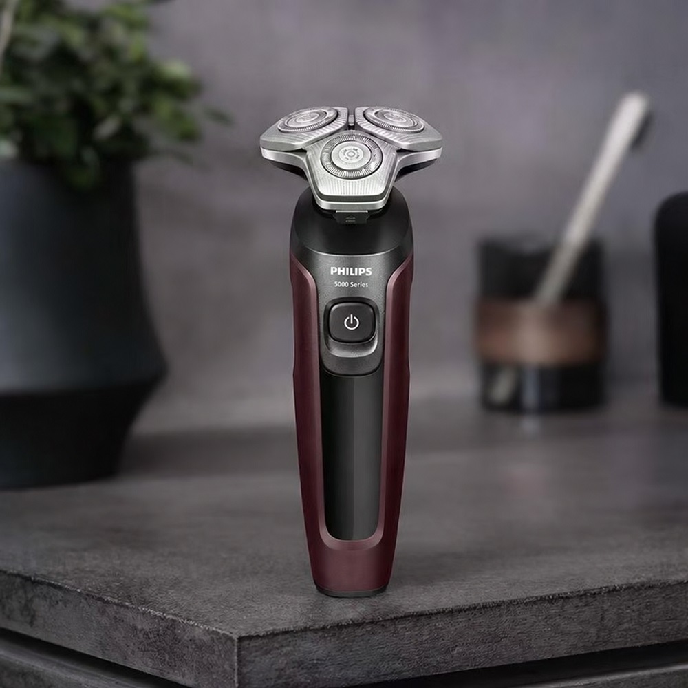 【Philips 飛利浦】SkinIQ乾濕兩用5分鐘快充電動刮鬍刀 S5388/02 360&deg;靈動刀頭 全機水洗 買就送CME-SK500, , large