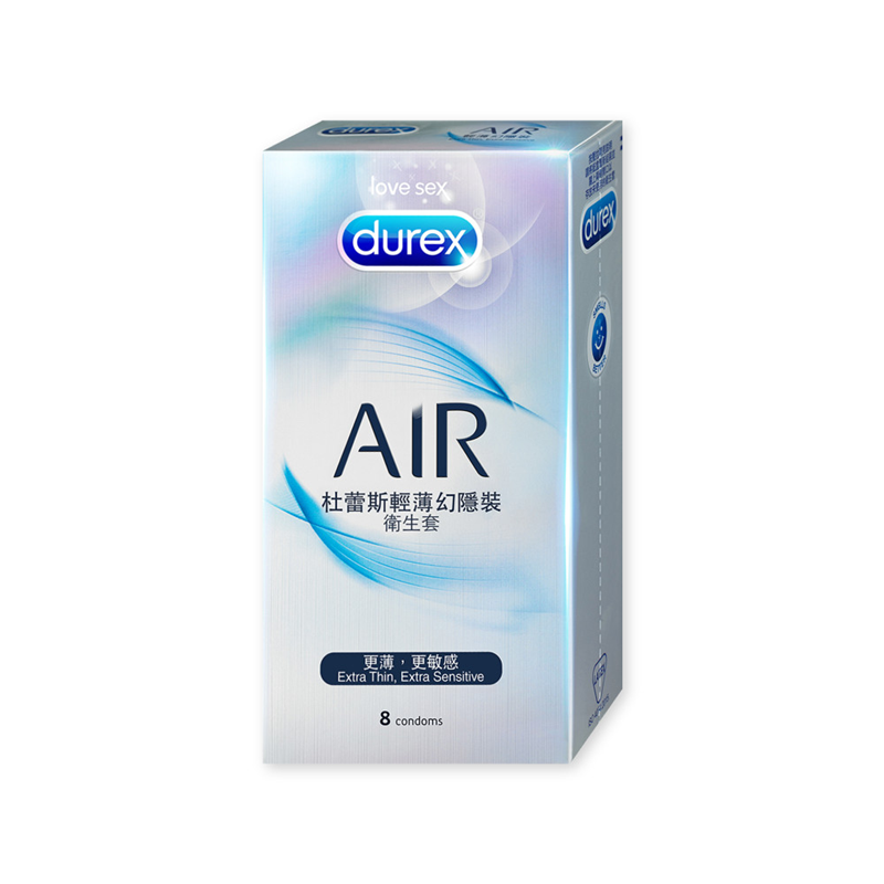 【杜蕾斯Duerx】AIR輕薄幻隱衛生套 8入/盒 保險套, , large