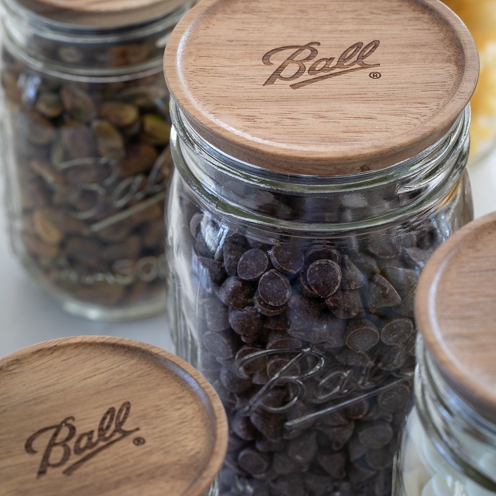 [Ball&reg;原廠配件] 寬口專用相思木密封蓋 Wide Mouth Wooden Lid 防漏 木塞 防漏 真空 梅森蓋, , large