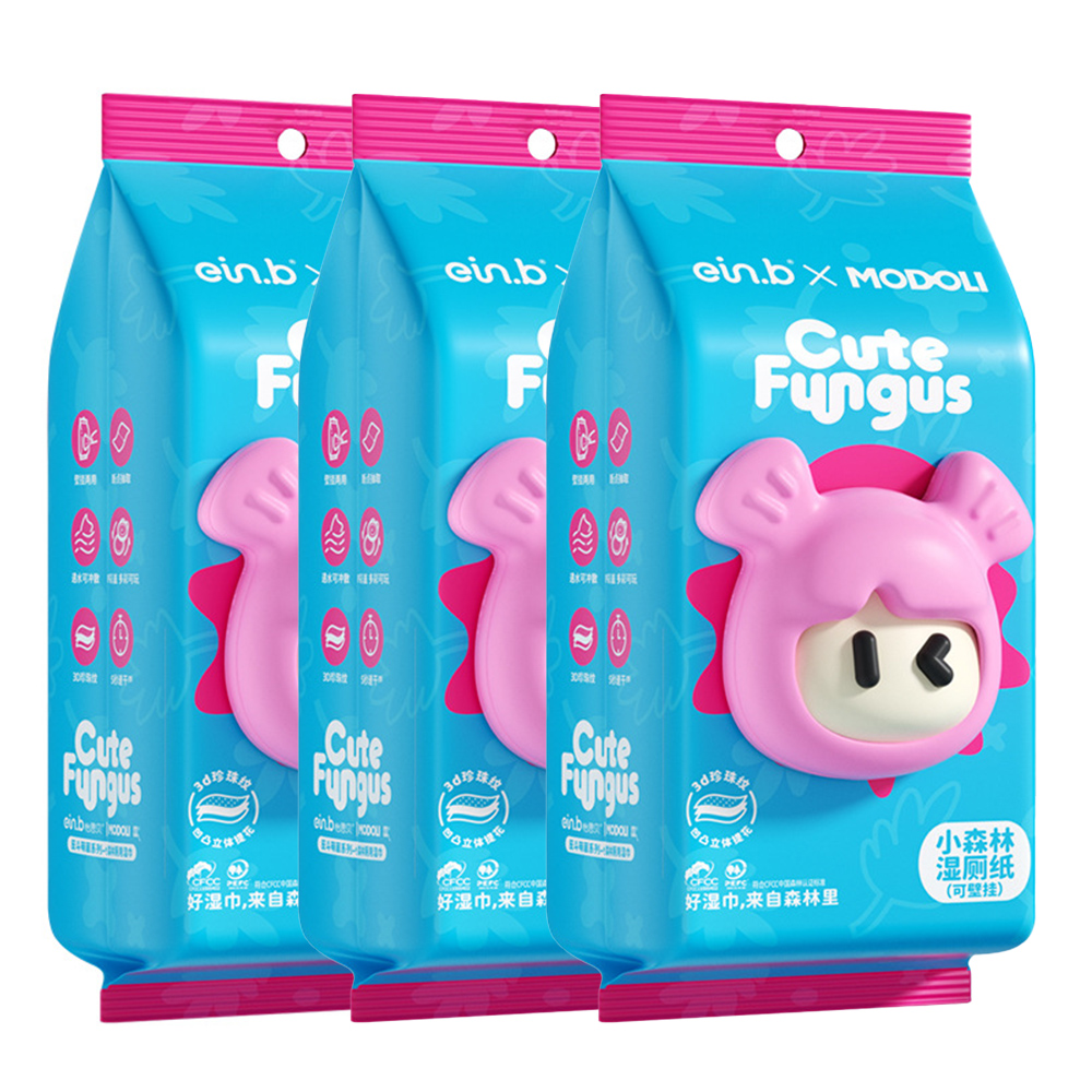 【He Tong】Ein Bei Hanging Wet Toilet Paper (3 packs including 3 caps), , large